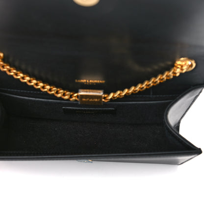 Saint Laurent Calfskin Small Classic Monogram Kate Tassel Satchel Black 5 of 17