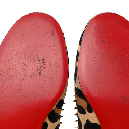 Christian Louboutin Pony Hair Safari Mi Corozon Loafers 41 Brown 9 of 11