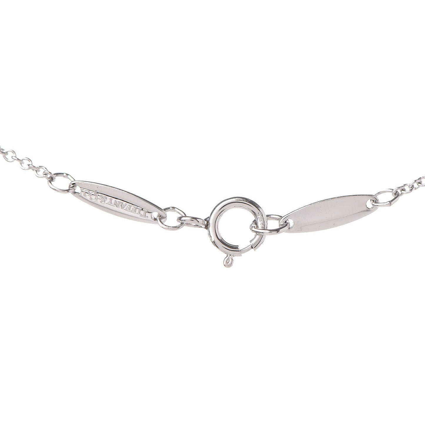Platinum Diamond .14ct Elsa Peretti Diamonds by the Yard Pendant Necklace