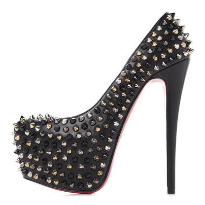 Christian Louboutin Nappa Daffodile Spikes 160 Pumps 36.5 Black 1 of 11