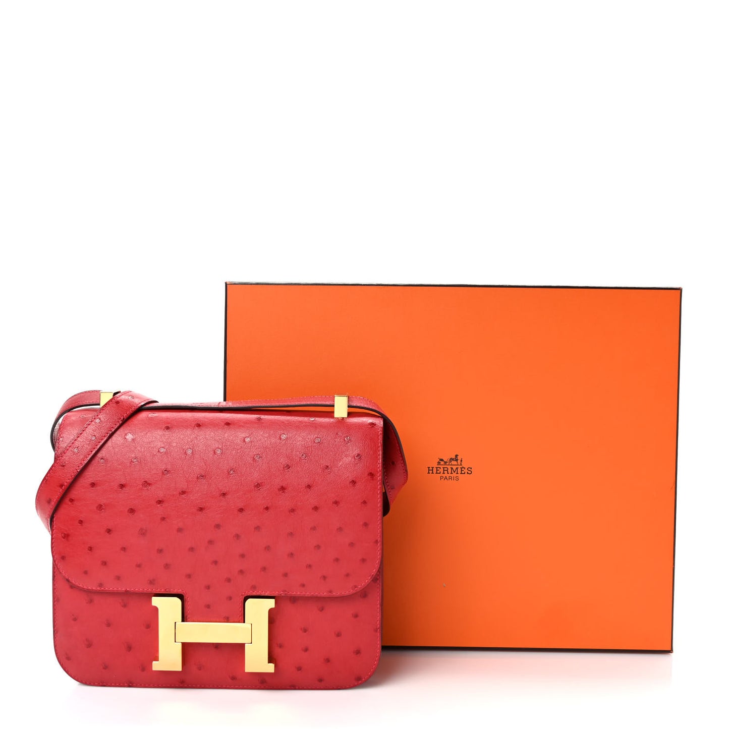 Ostrich Constance 24 Rouge Vif