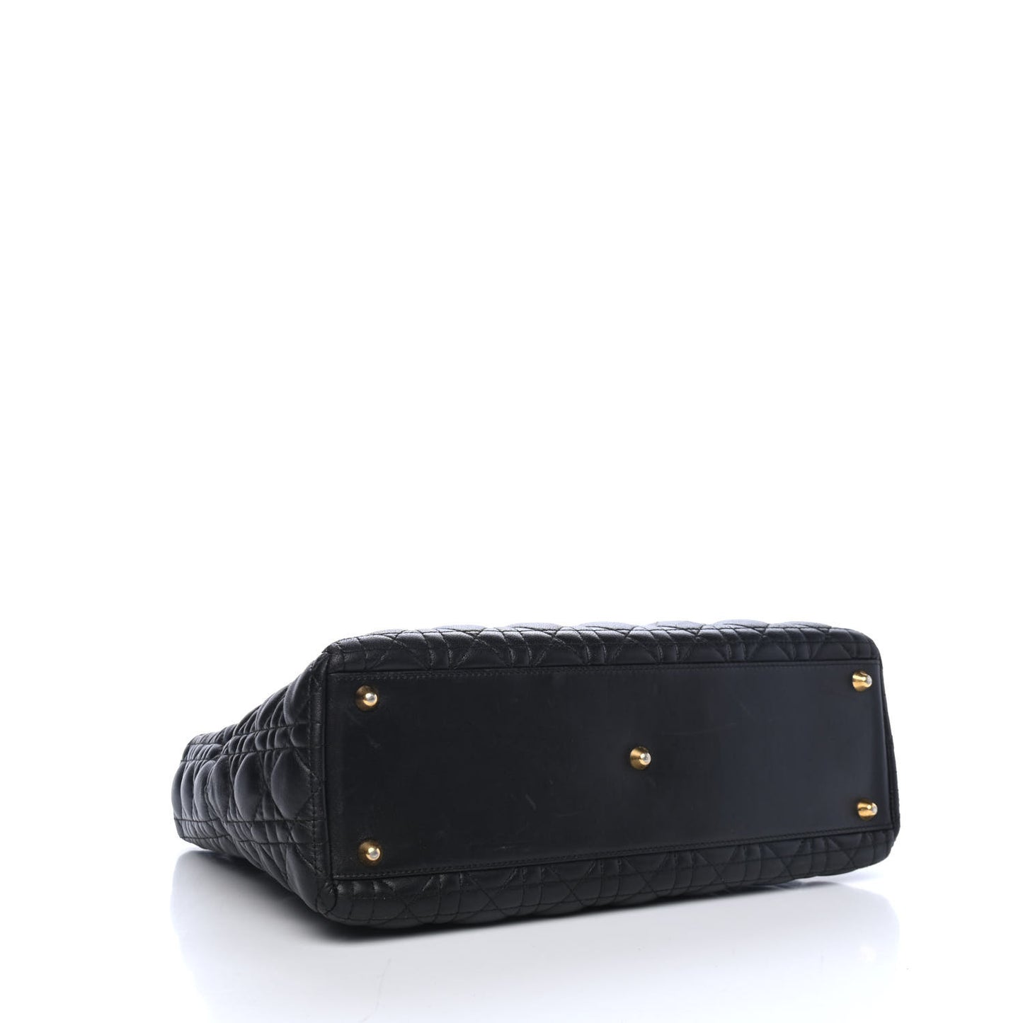 Lambskin Cannage Large Lady Dior Black