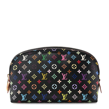 Louis Vuitton Monogram Multicolor Cosmetic Pouch Black Grenade 1 of 12