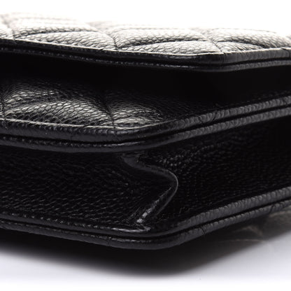 Chanel Caviar Quilted Wallet On Chain WOC Black 9 of 10