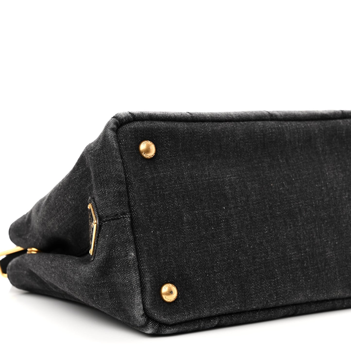 Denim Small Logo Tote Black