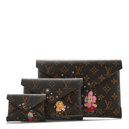 Louis Vuitton Monogram 2023 Christmas Animation Kirigami Pochette Set 1 of 10