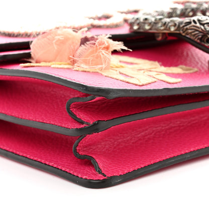 Gucci Pebbled Calfskin Embellished Guccify Small Dionysus Shoulder Bag Rosa 9 of 12