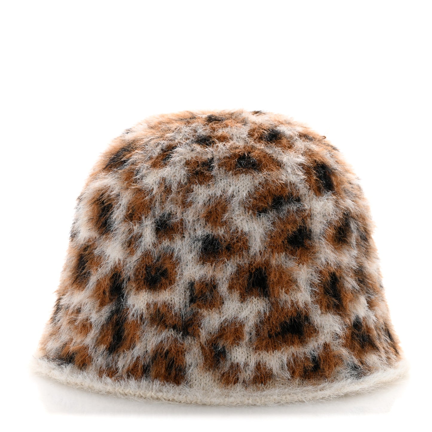 Polyamide Logo Cloche Hat L Ecru Brown Black Golden