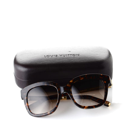 Louis Vuitton Audrey Sunglasses Z0765W Dark Tortoise 8 of 8