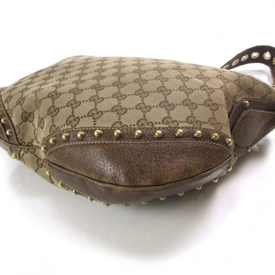 Gucci Monogram Studded Hobo 5 of 12