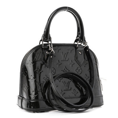 Louis Vuitton Vernis Alma BB Noir Magnetique 3 of 10