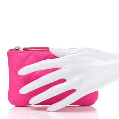 Chanel Goatskin Quilted Small Reissue Cosmetic Case Pink 2 of 8
