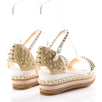 Christian Louboutin Veau Velours Madmonica 60 Platform Sandals 41 Version Latte 4 of 8