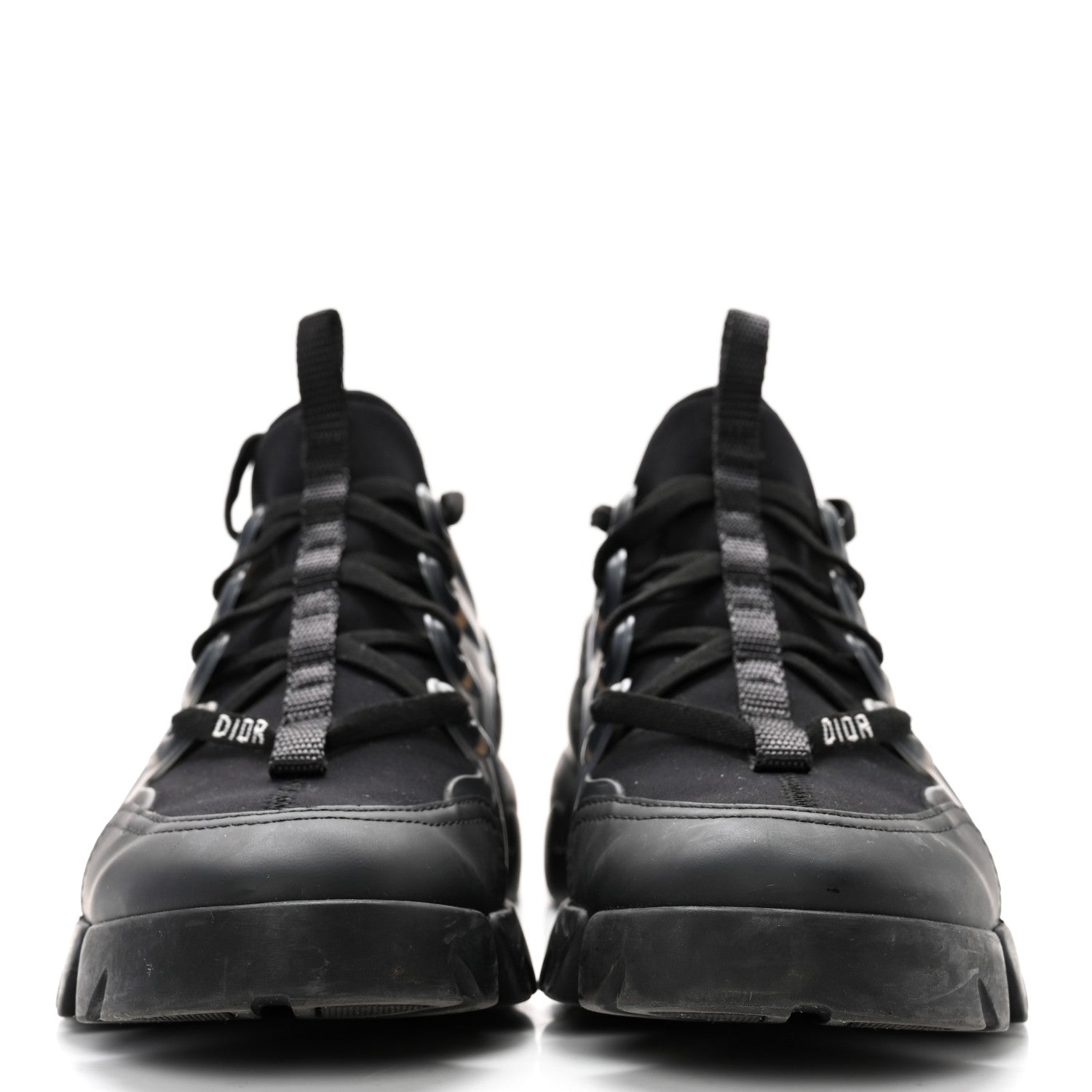 Christian Dior Neoprene Rubber Womens D-Connect Sneakers 36 Black 2 of 14