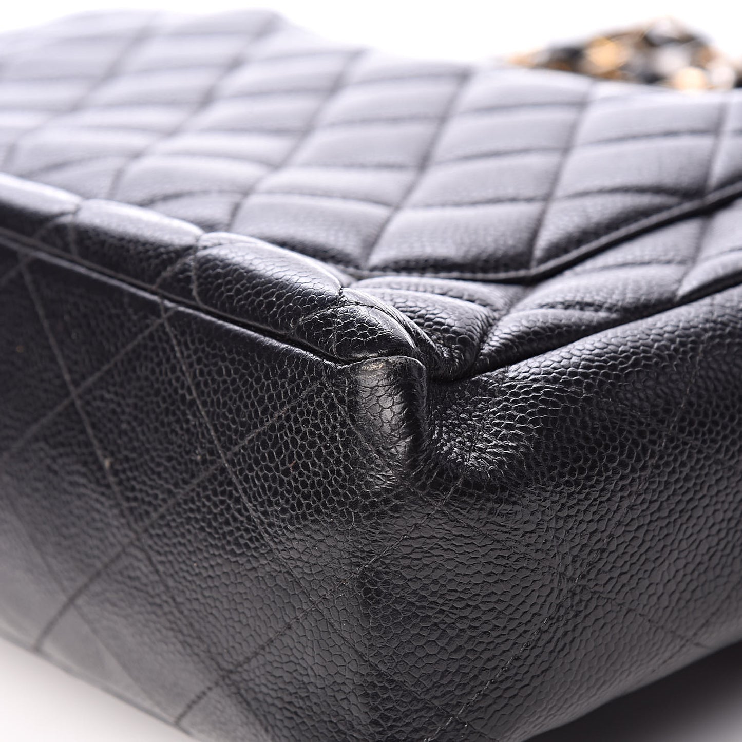 Caviar Quilted Jumbo Single Flap Black