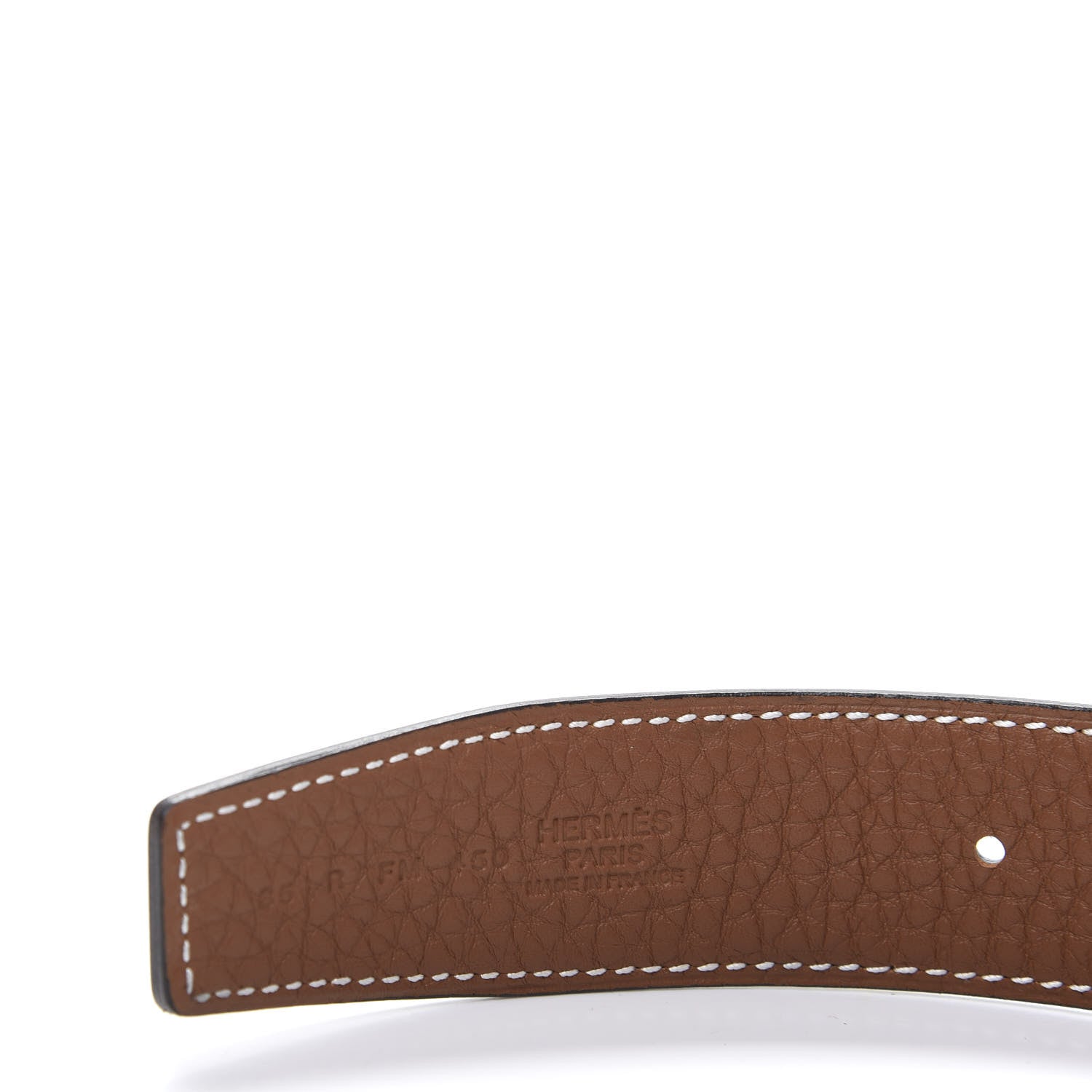 Hermes Box Taurillon Clemence 32mm H Belt 85 Black Gold 6 of 7
