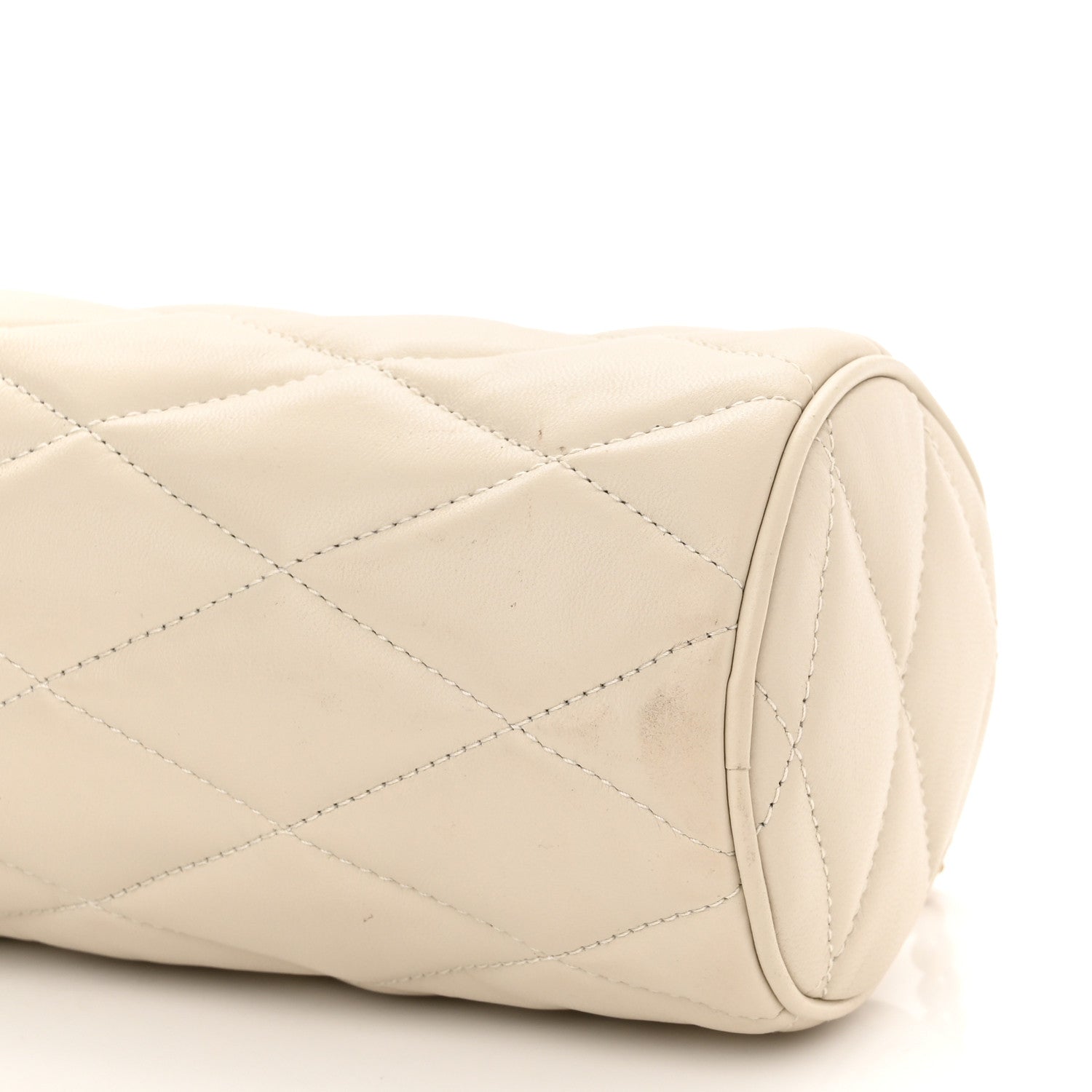 Saint Laurent Lambskin Monogram Mini Sade Tube Bag Crema Soft 10 of 12