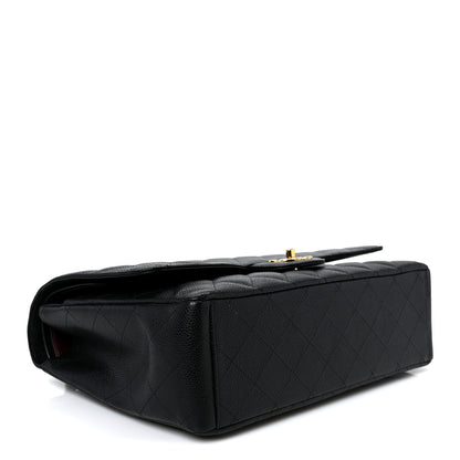Chanel Caviar Quilted Maxi Double Flap Black 3 of 10