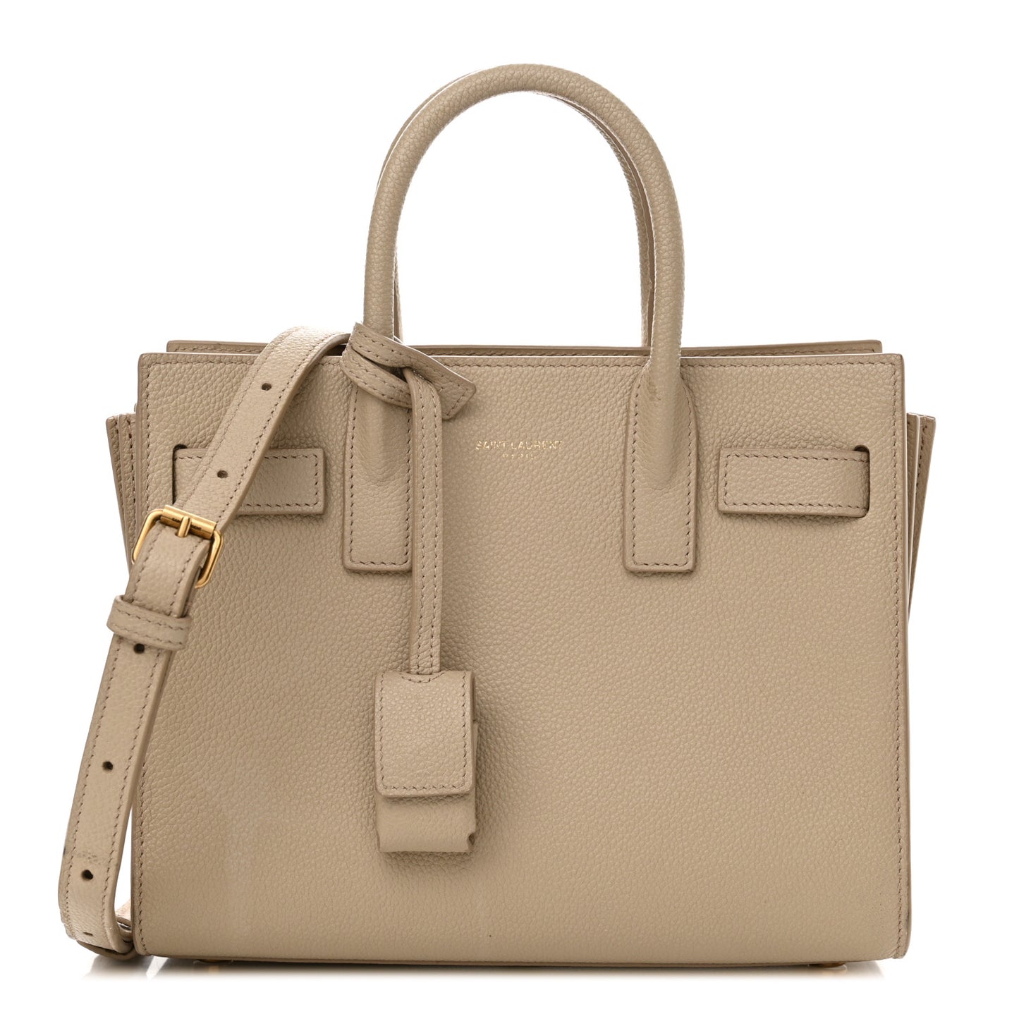 Grained Calfskin Nano Sac De Jour Sea Salt