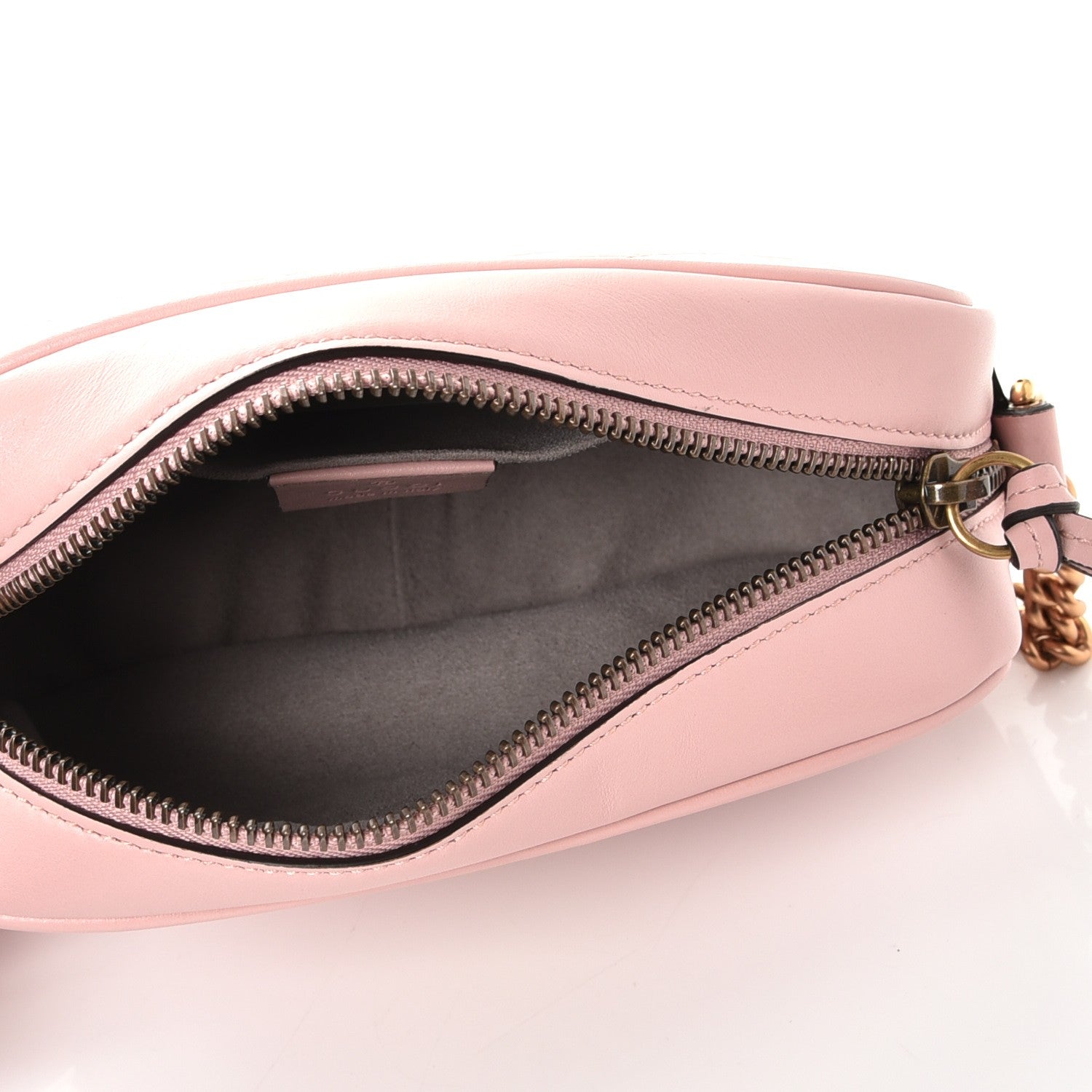 Gucci Calfskin Matelasse Mini GG Marmont Chain Shoulder Bag Perfect Pink 5 of 7