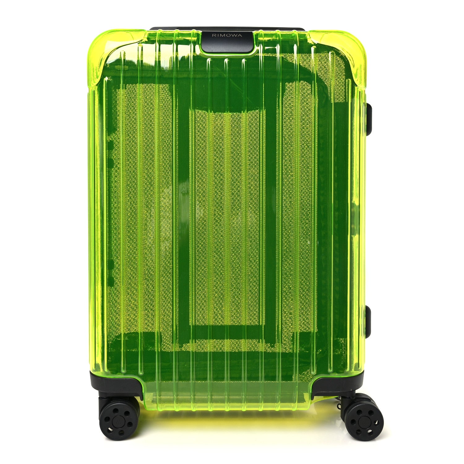 Rimowa Transparent Polycarbonate Essential Cabin Neon Lime Yellow 1 of 8