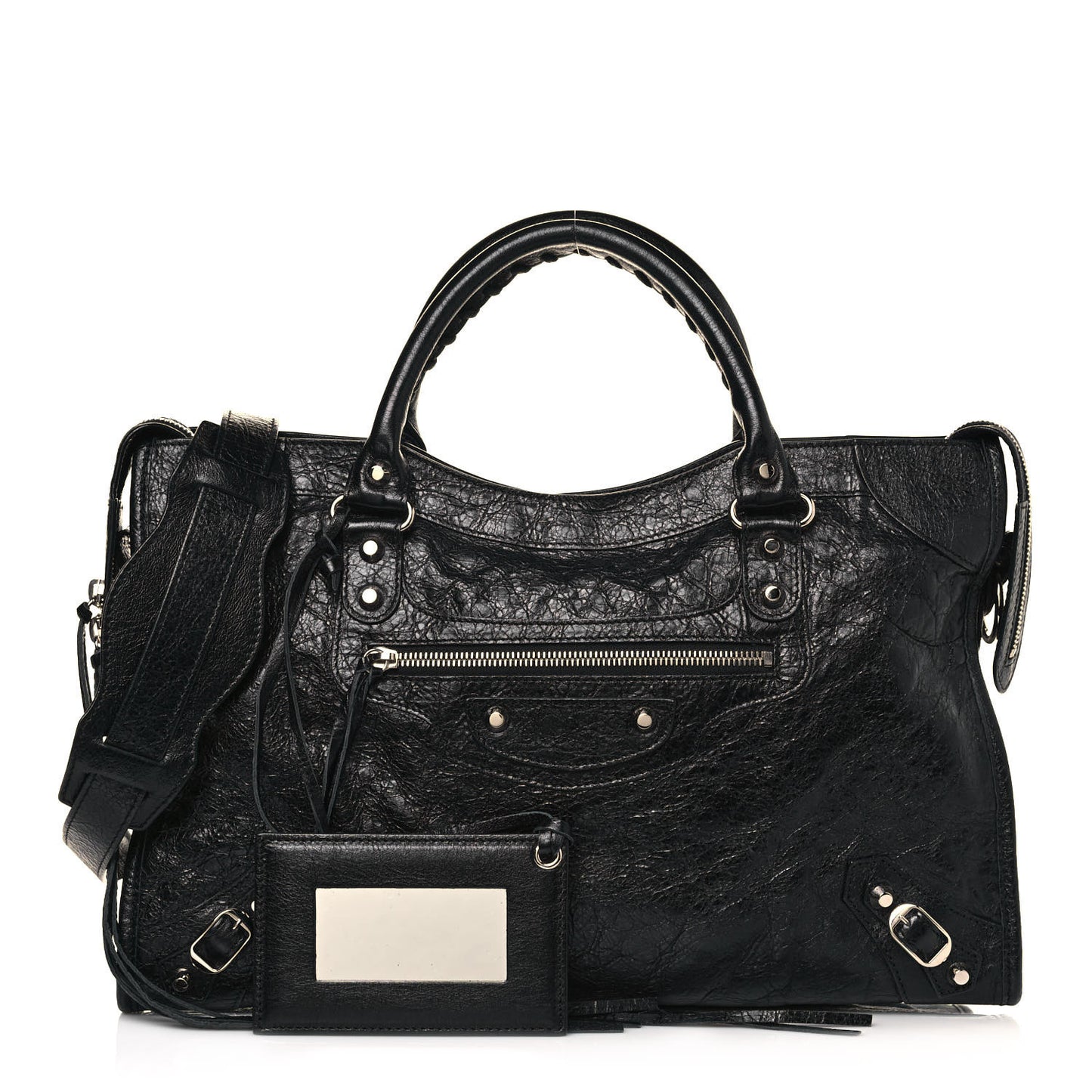 Agneau Classic Silver Hardware City Black
