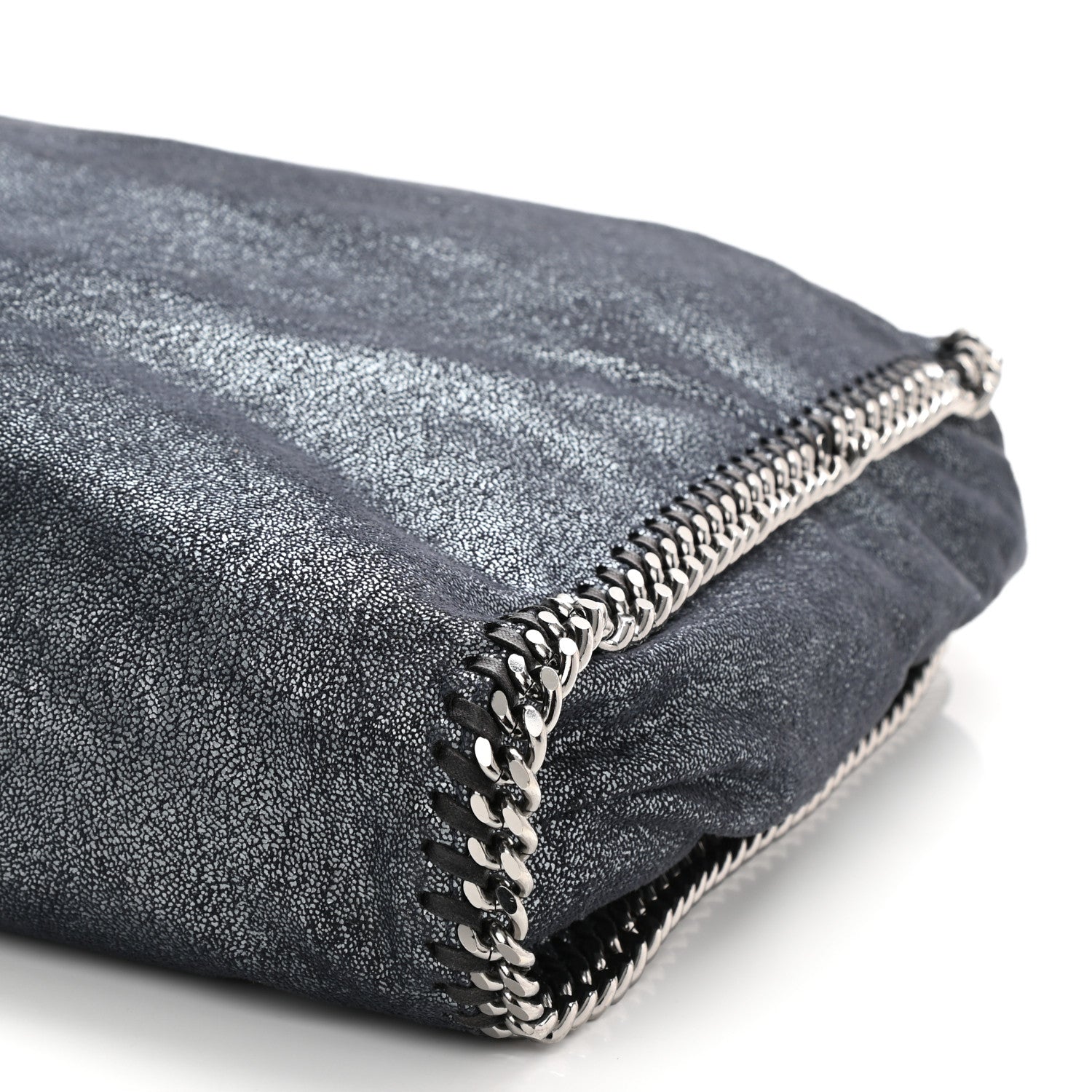 Stella McCartney Metallic Shaggy Deer Big Falabella Tote Ruthenium 8 of 8