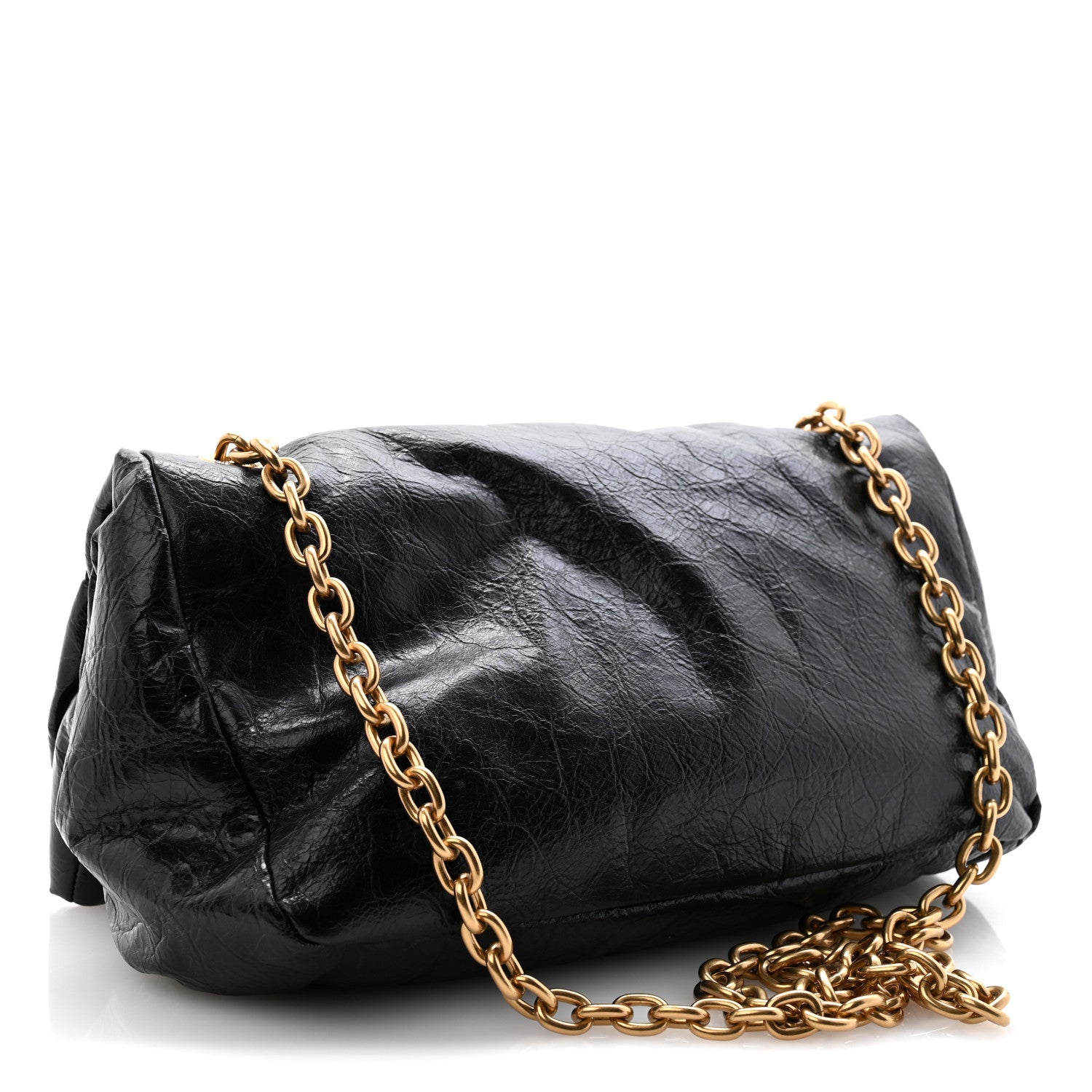 Balenciaga Arena Calfskin Small Monaco Chain Shoulder Bag Black 3 of 10