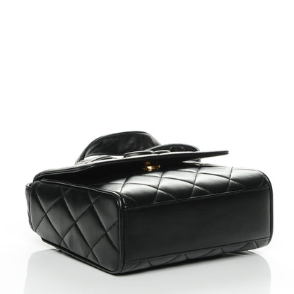 Chanel Lambskin Quilted CC Flap Shoulder Bag Black 4 of 8
