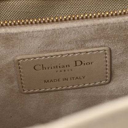 Christian Dior Calfskin Macrocannage Small Book Tote Taupe 6 of 10