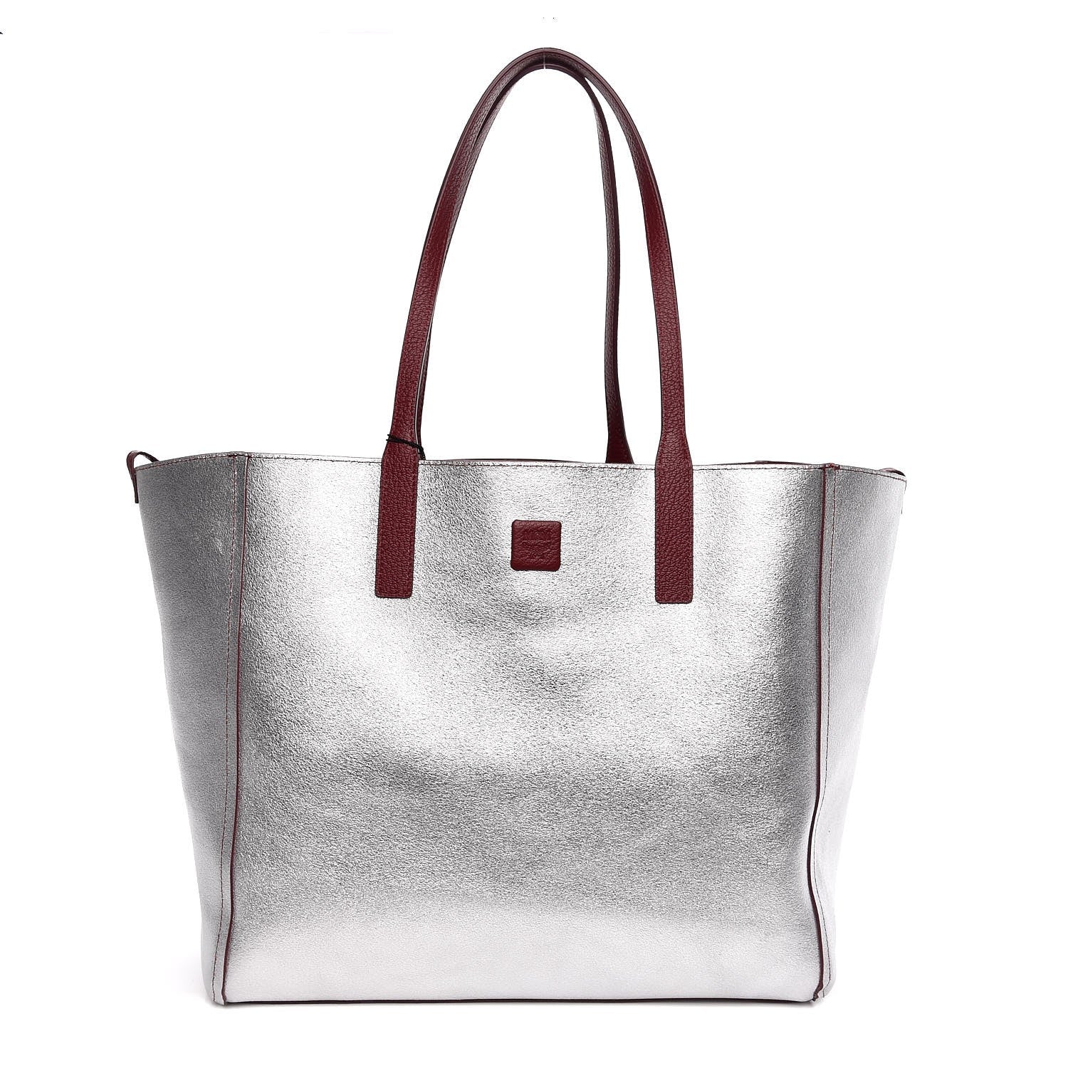 MCM Grained Calfskin Medium Reversible Wandel Tote Ruby 6 of 10