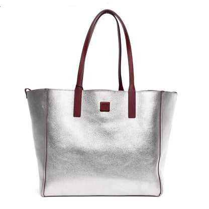 MCM Grained Calfskin Medium Reversible Wandel Tote Ruby 6 of 10