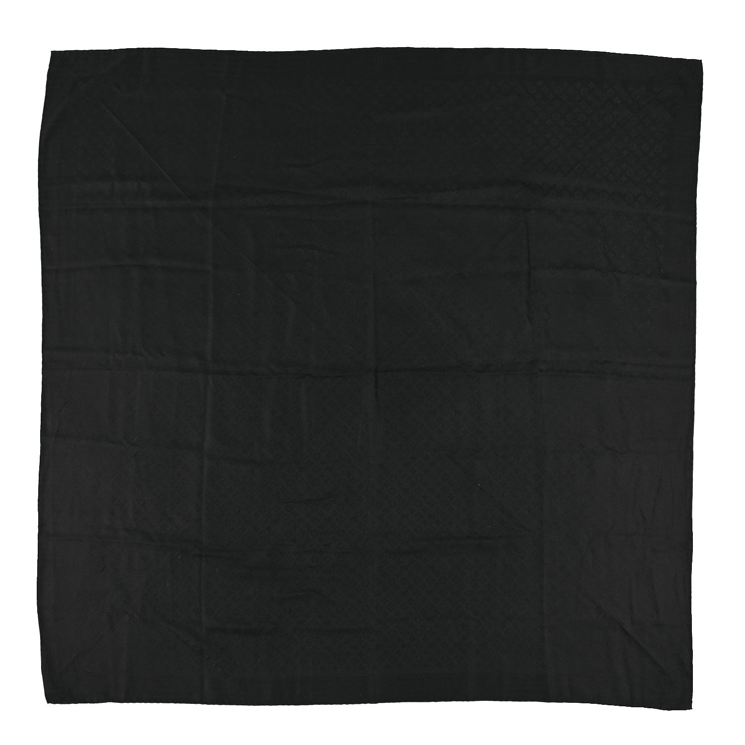 Louis Vuitton Silk Cashmere Monogram My Everything Shawl Black 1 of 5