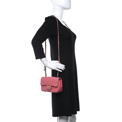 Chanel Lambskin Quilted Valentine Charms Mini Rectangular Flap Pink 2 of 13