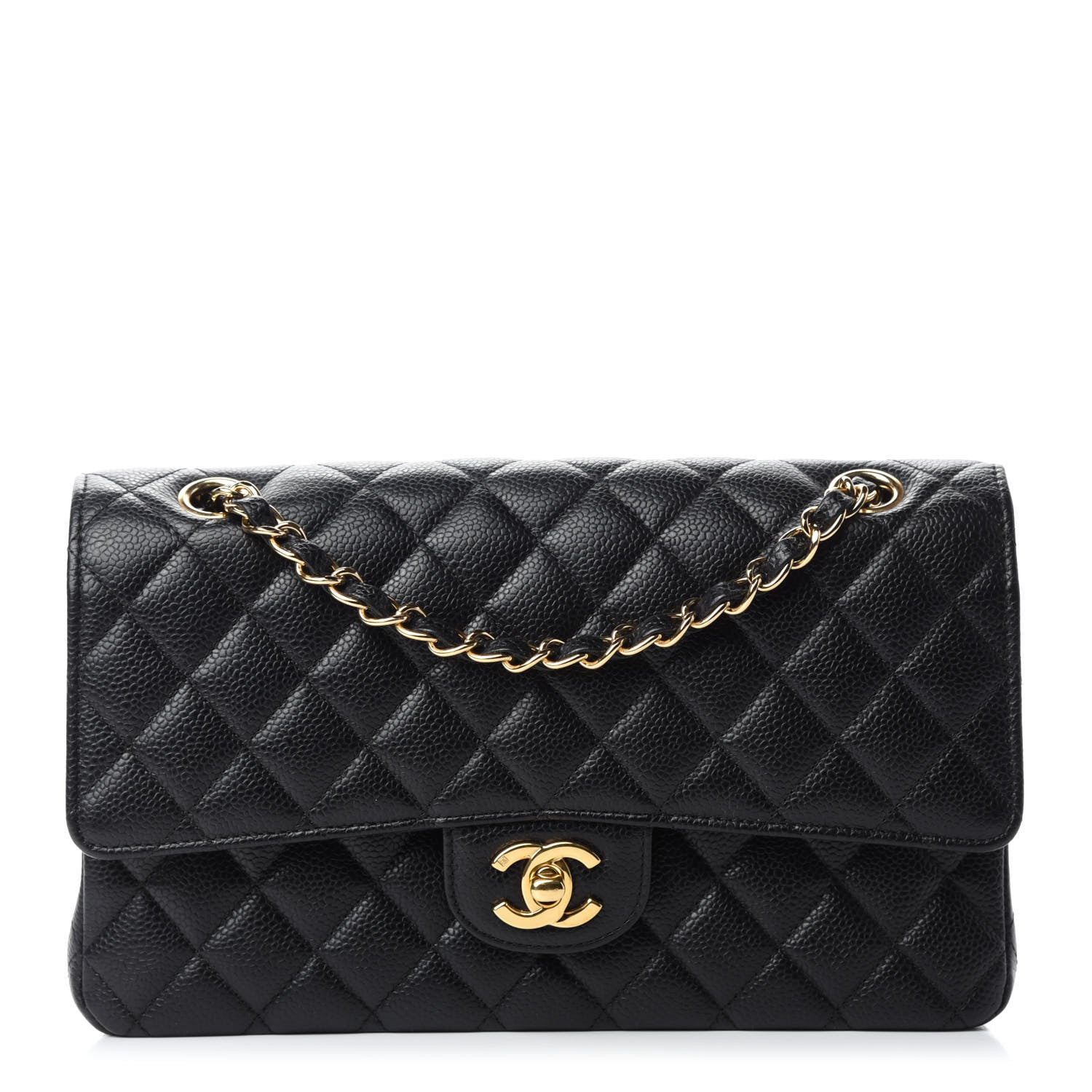 Chanel Caviar Quilted Medium Double Flap Black 1 of 11