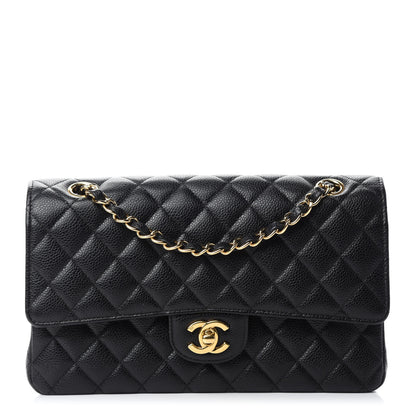 Chanel Caviar Quilted Medium Double Flap Black 1 of 11