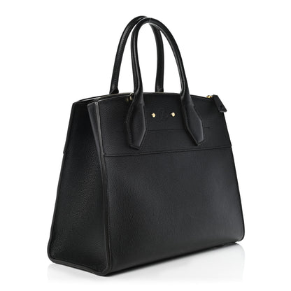 Louis Vuitton Taurillon City Steamer MM Black 3 of 11