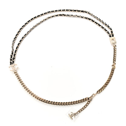 Chanel Lambskin CC Chain Belt Black Gold 2 of 6