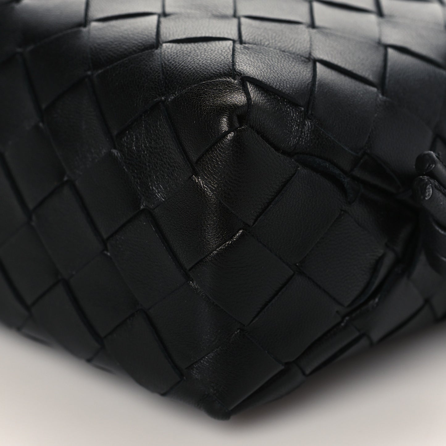 Nappa Intrecciato Mini Loop Camera Bag Black