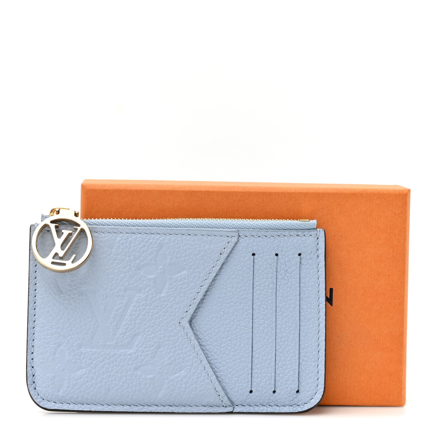 Louis Vuitton Empreinte Monogram Zipped Romy Card Holder Bleu Nuage 7 of 7