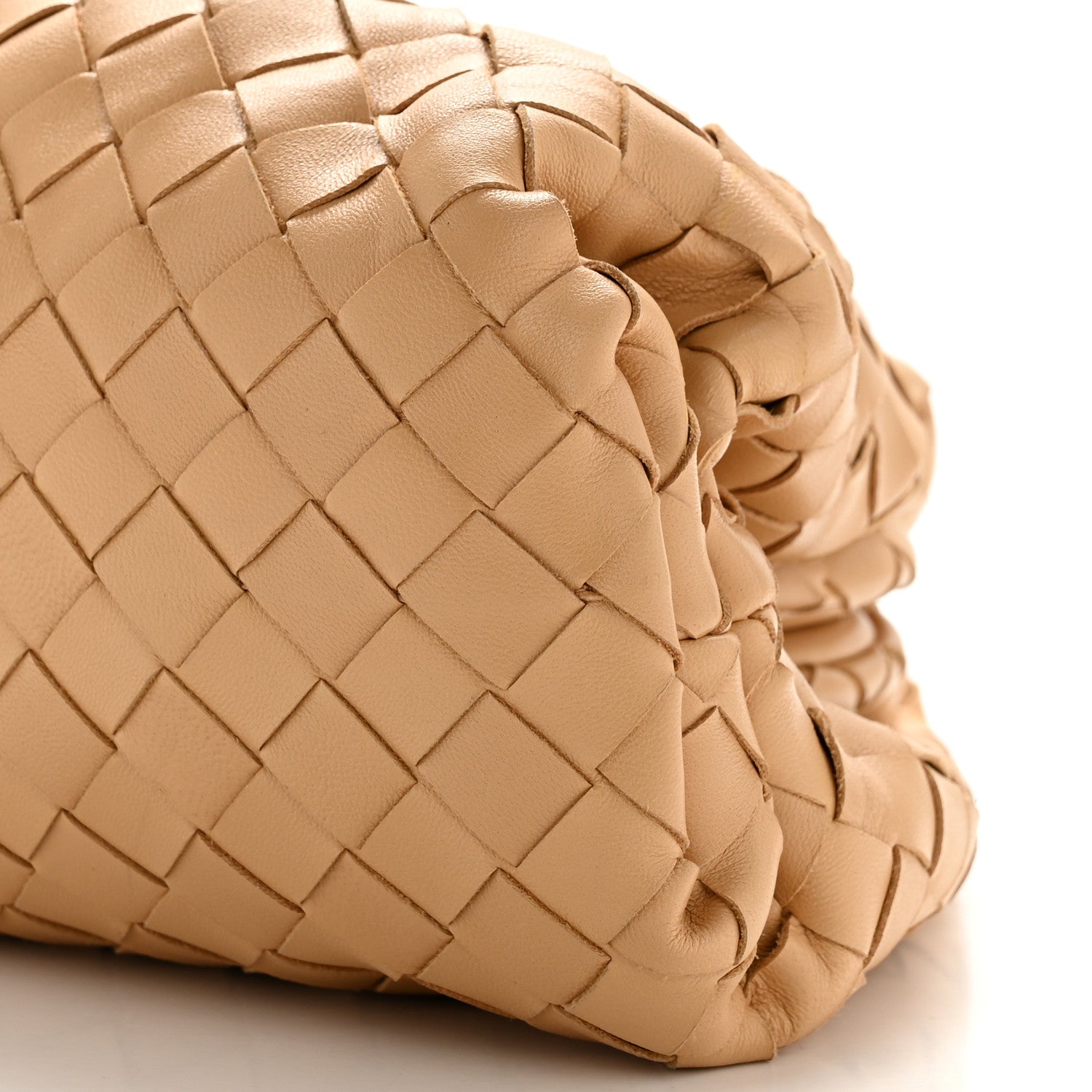 Bottega Veneta Nappa Maxi Intrecciato The Pouch Oversized Clutch Almond 11 of 11