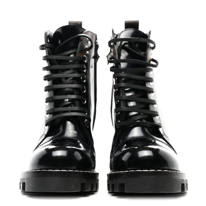 Louis Vuitton Patent Calfskin Monogram Star Trail Ankle Boots 36 Black 2 of 10