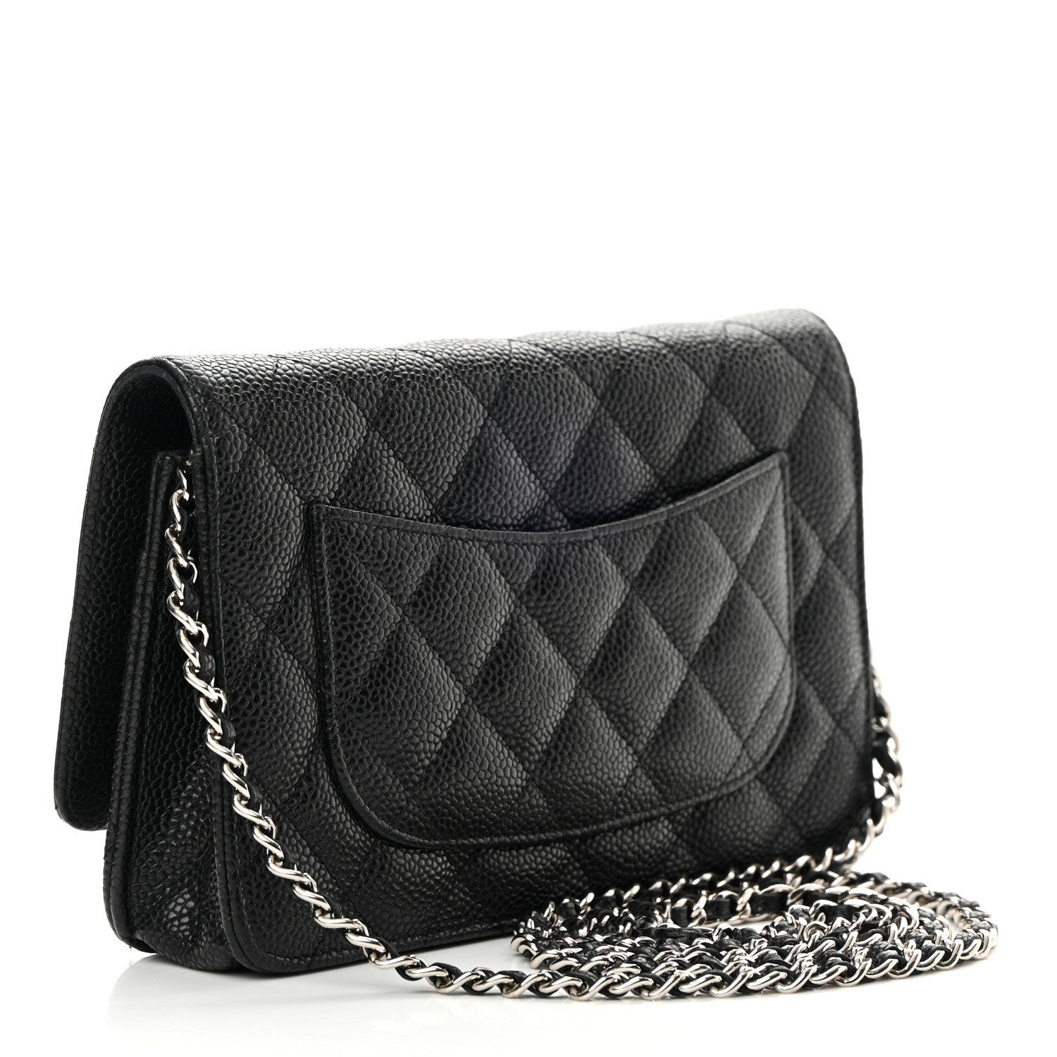 Chanel Caviar Quilted Wallet On Chain WOC Black 3 of 15