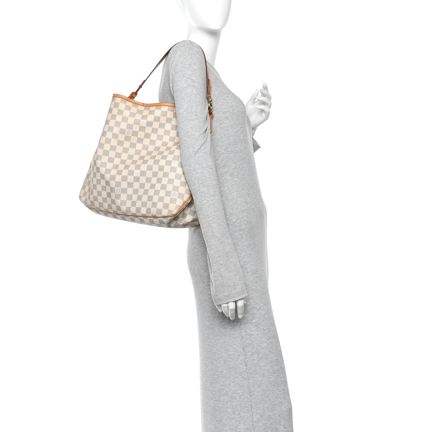 Damier Azur Delightful MM Rose Ballerine
