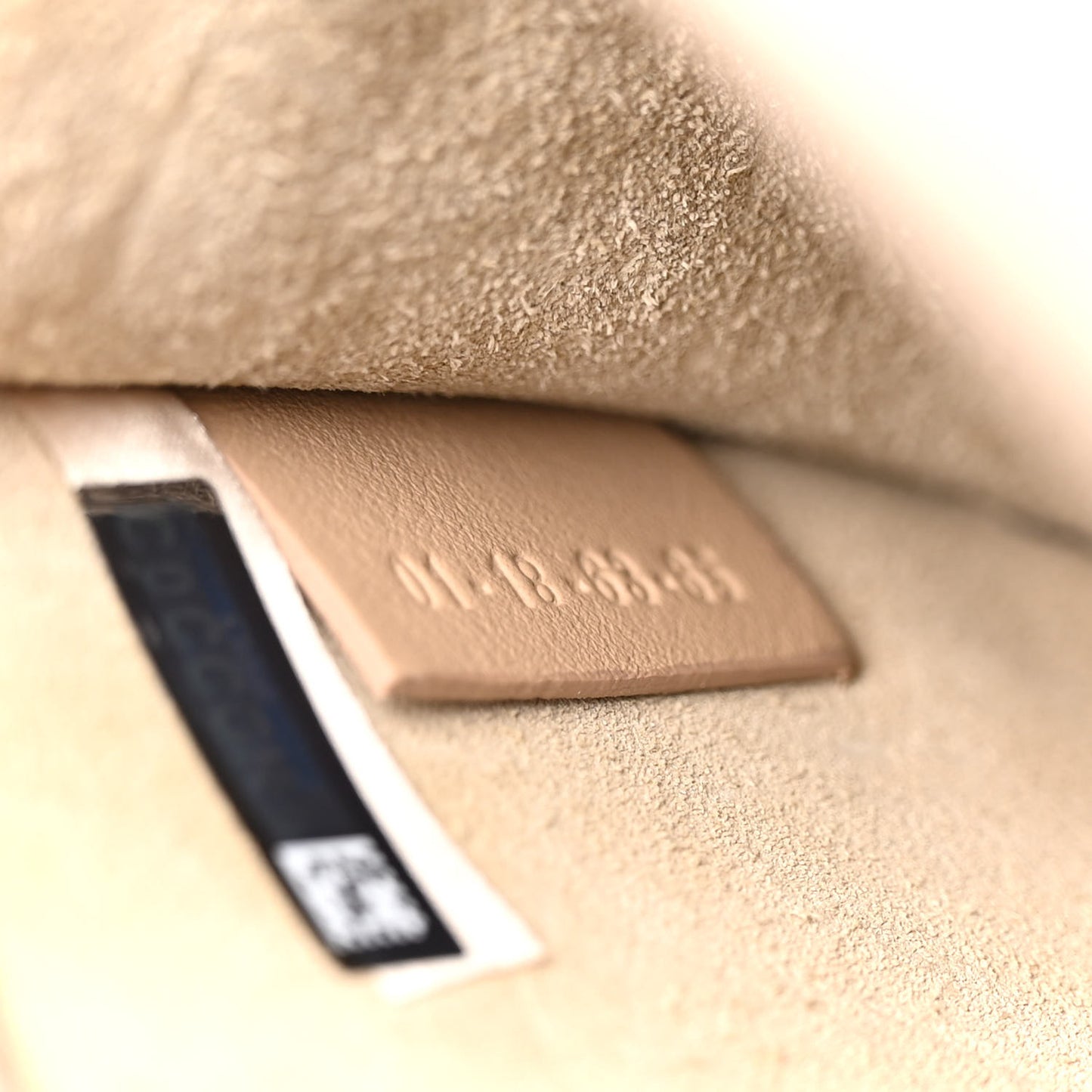 Calfskin Suede Small Nile Bracelet Bag Motty Grey