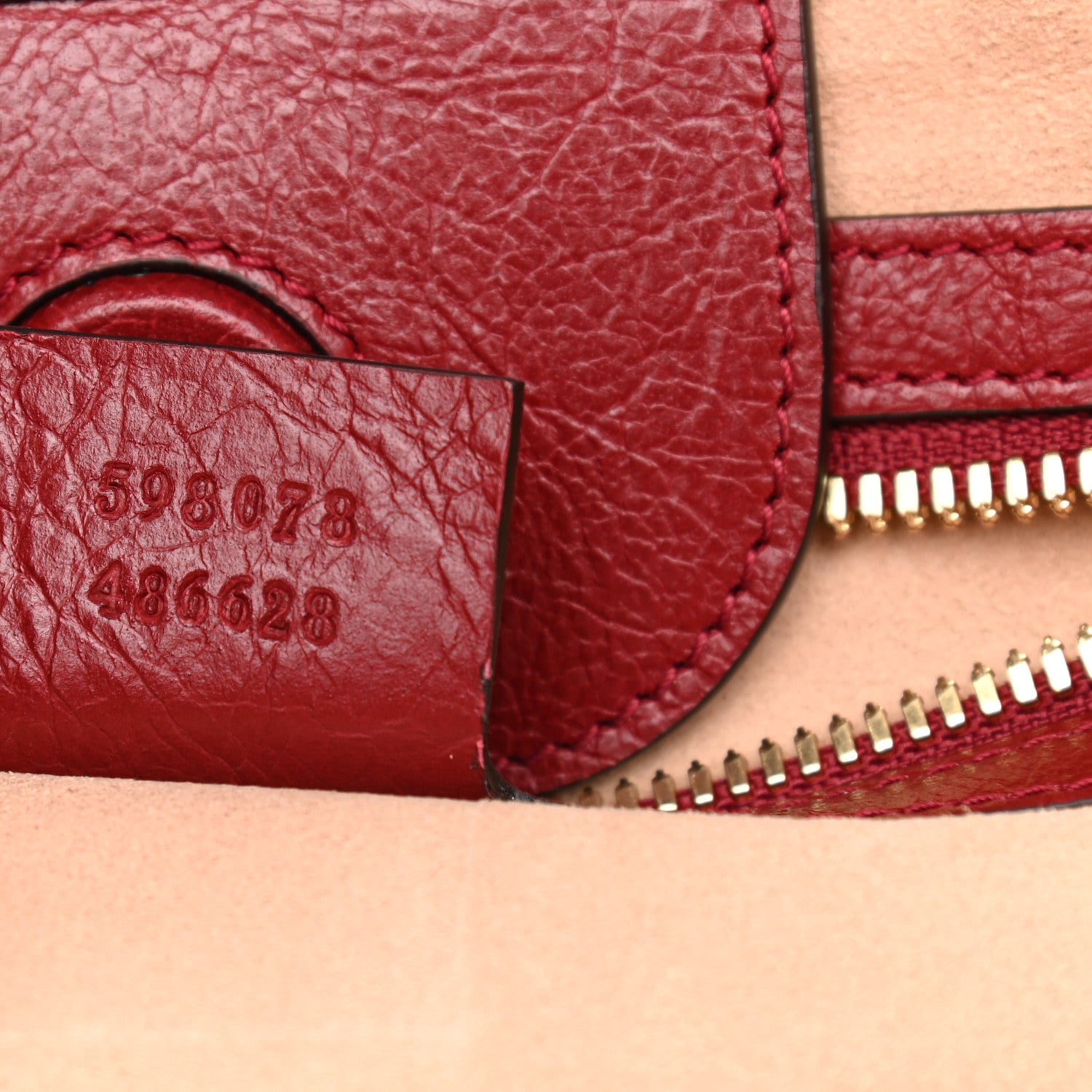 Gucci Calfskin Zumi Backpack Burgundy 7 of 9