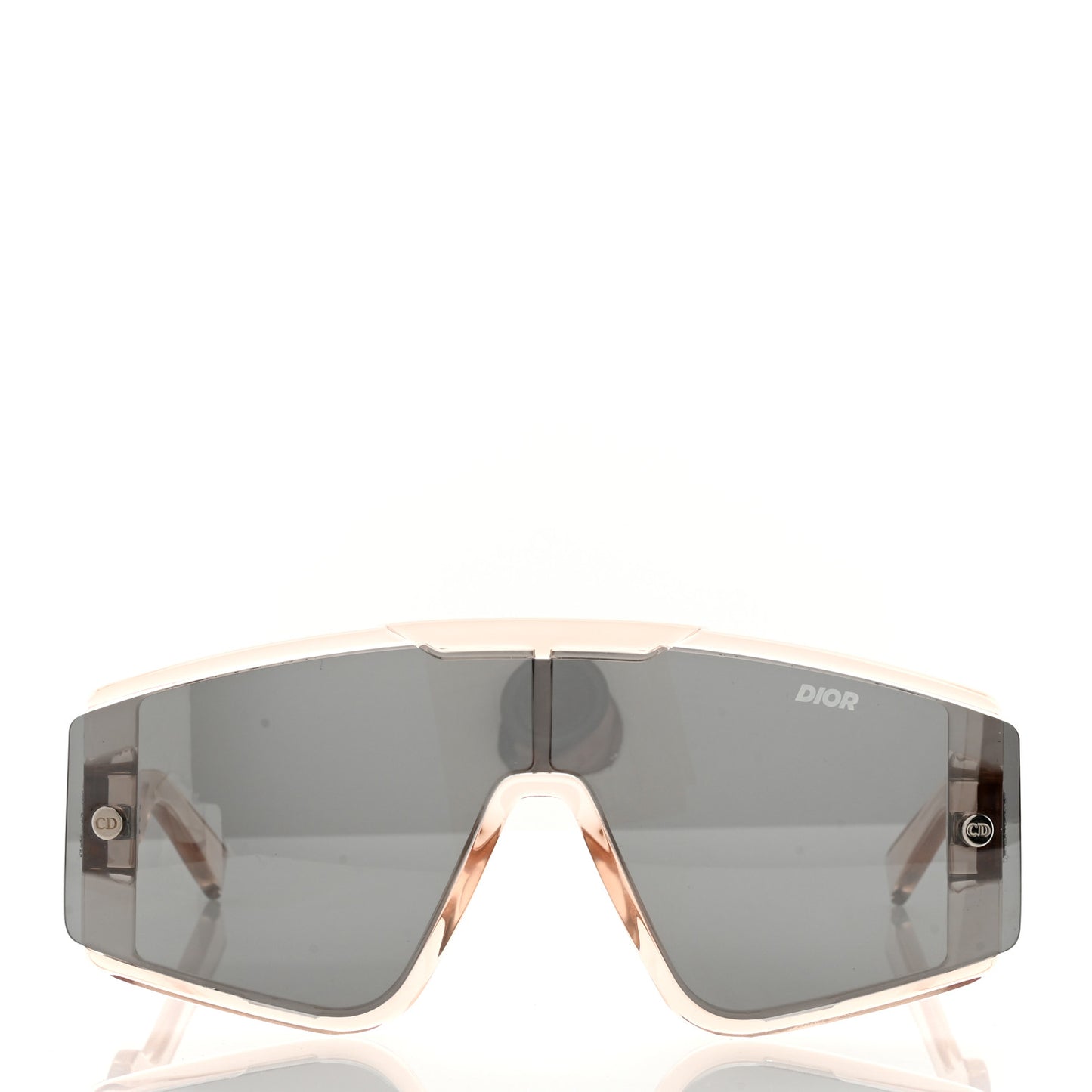 Acetate Diorxtrem MU Oblique Mask Sunglasses Crystal Rose Gold