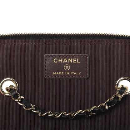 Chanel Lambskin Quilted Small Vanity Case With Chain Black 6 of 11