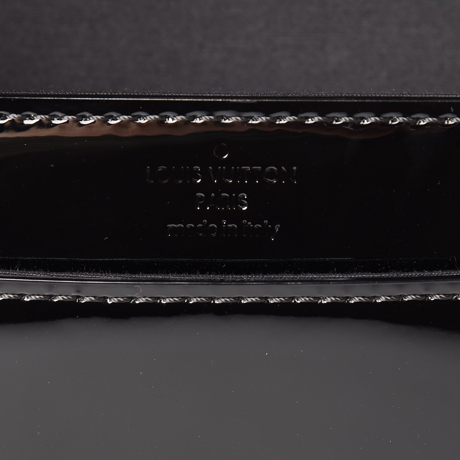 Louis Vuitton Patent Louise Clutch Black 6 of 9