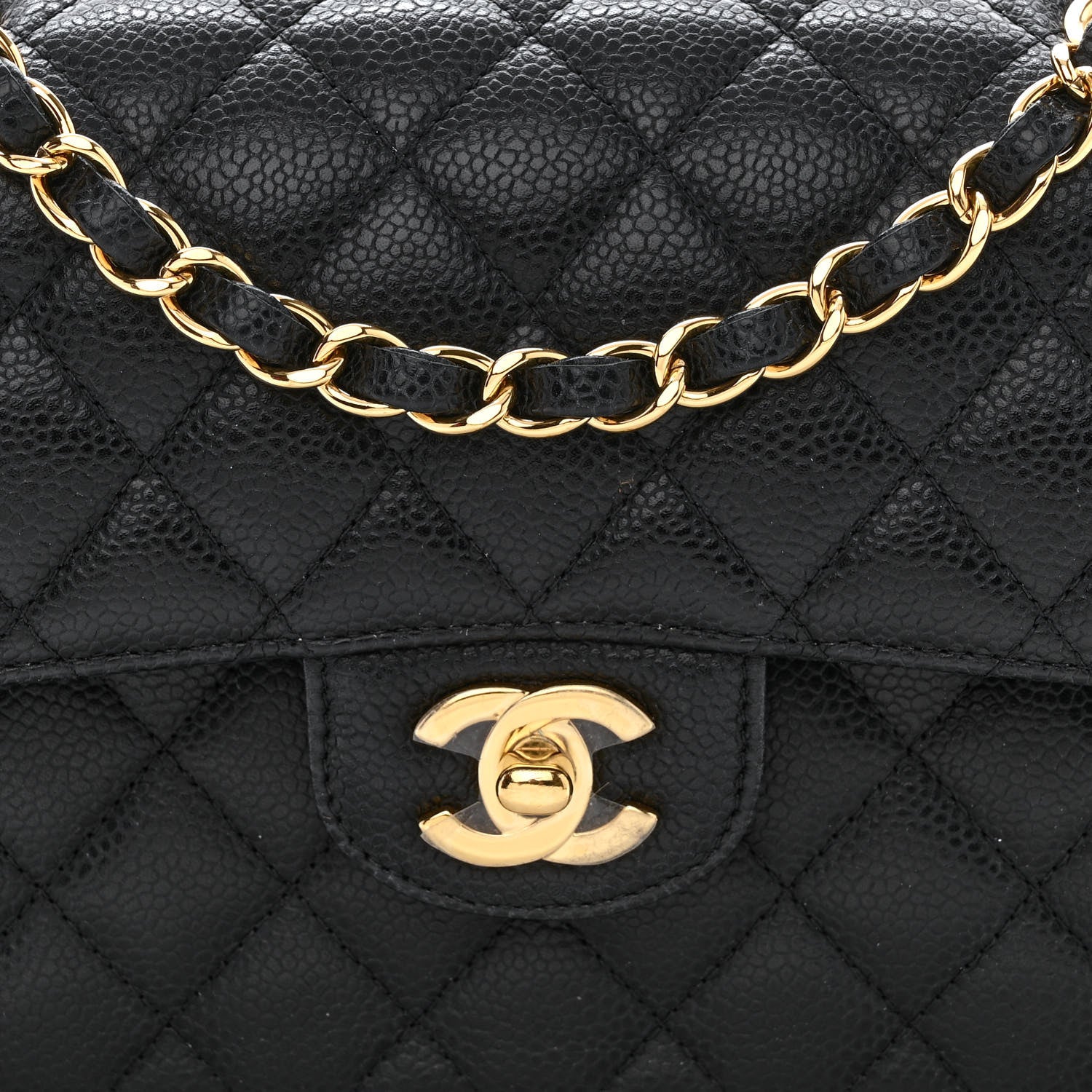 Chanel Caviar Quilted Small Double Flap Black 8 of 13
